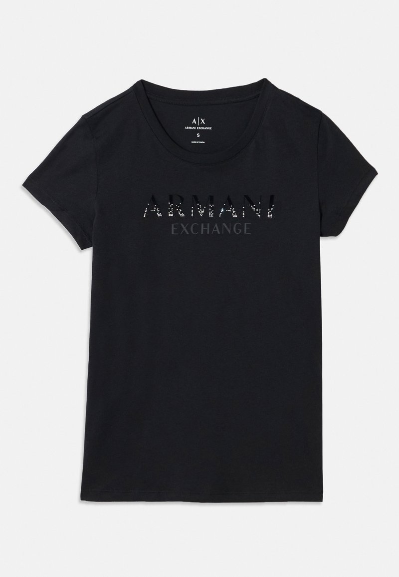 Armani Exchange T-shirt print zwart