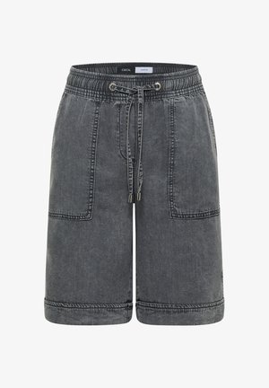 Cecil, WIDE-LEG SHORTS IN A LOOSE FIT - Short en jean - mid grey random wash