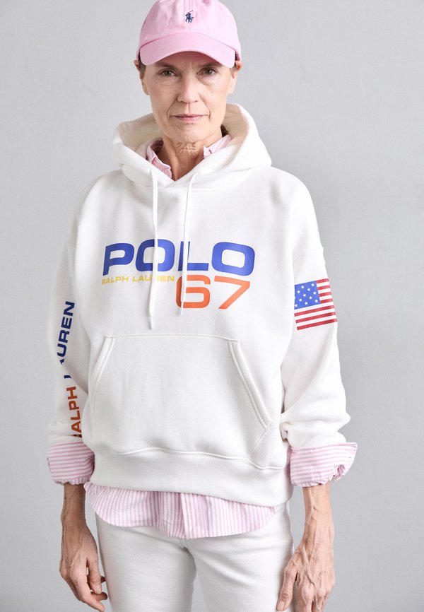 LOGO & FLAG FLEECE HOODIE - Sweatshirt3