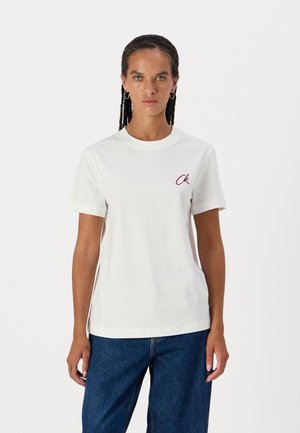 Calvin Klein Jeans REGULAR TEE - Βασικό μπλουζάκι - bright white