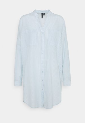 VMISABELL FOLD UP TUNIC - Blouse - blue fog/snow white