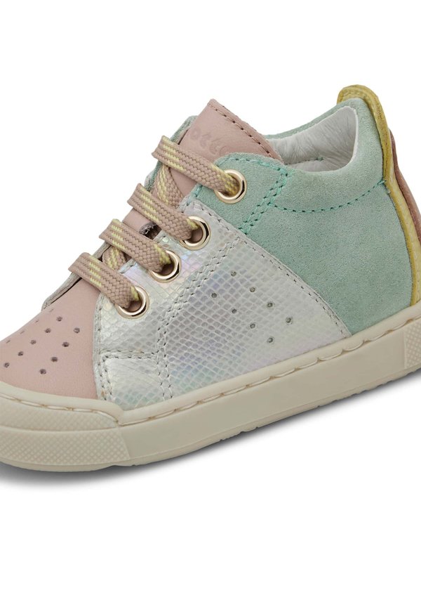 FABRON ZIP – Lauflernschuh – rosa grün