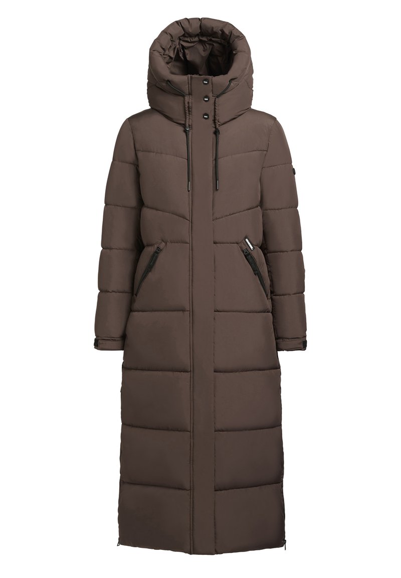 khujo SHIMANTA - Płaszcz zimowy/ciemnobrązowy - Zalando.pl