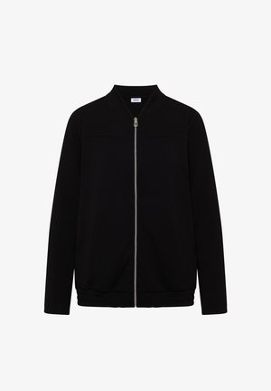 Cecil, LONG-SLEEVED JACKET WITH STAND-UP COLLAR IN A PLAIN COLOUR - Sweatjakke - black