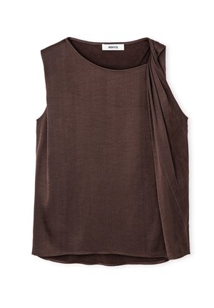 Ipekyol, IPEKYOL BLOUSE ASYMMETRICAL TWISTED BLOUSE - Blouse - brown