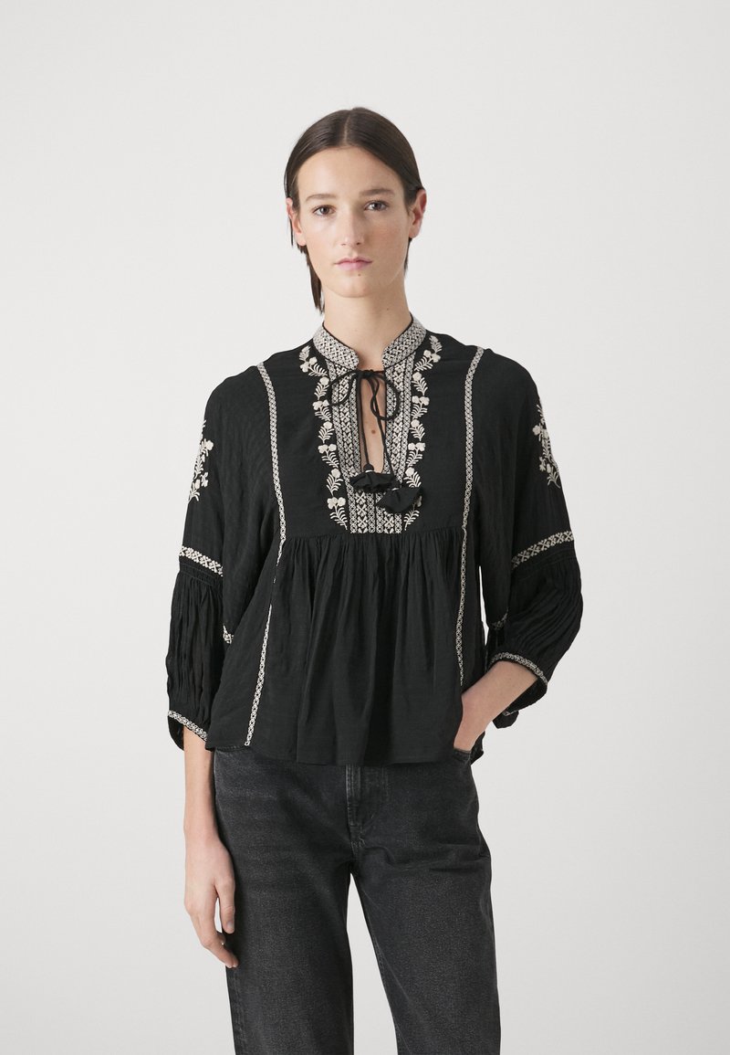 Blouse ample à col v en coton Calvin Bleu Vanessa bruno