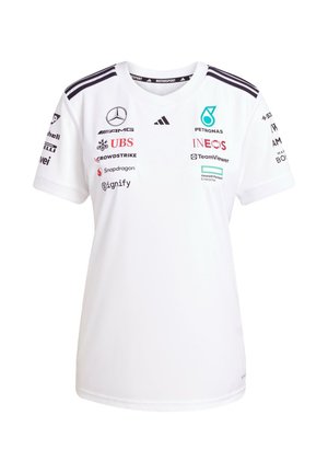 adidas Originals MERCEDES - AMG PETRONAS FORMULA ONE TEAM DRIVER WHITE WOMEN - Print T-shirt - white   black