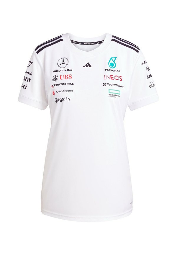 MERCEDES - AMG PETRONAS FORMULA ONE TEAM DRIVER WHITE WOMEN - Print T-shirt4