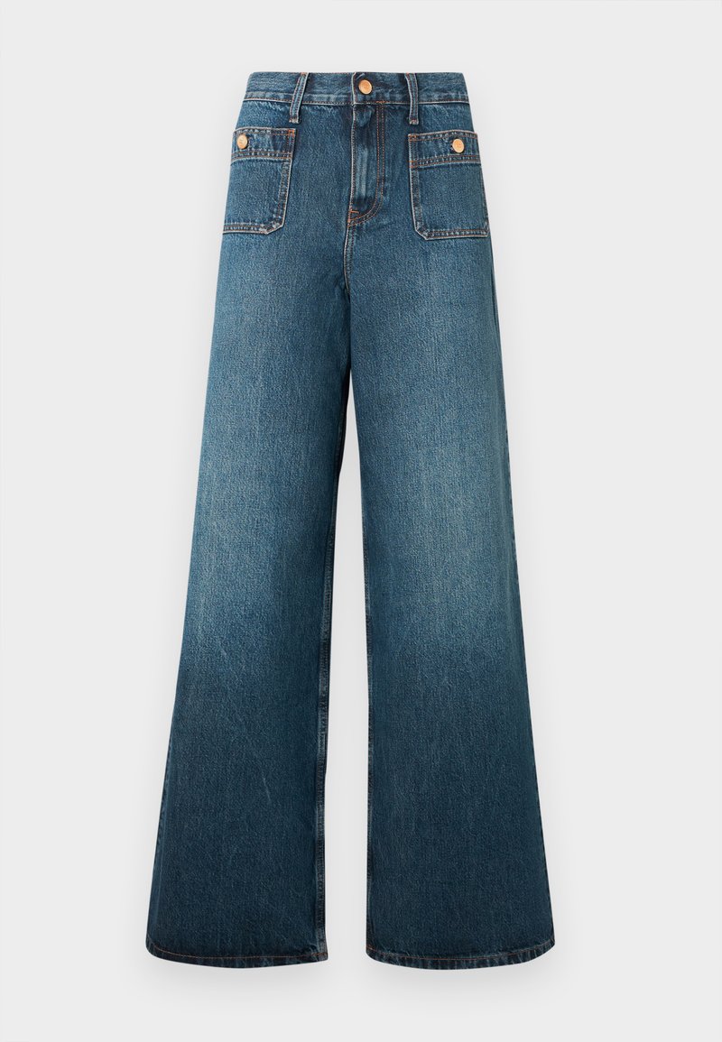 Tommy Hilfiger Wide leg donkerblauw denim