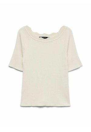 Vero Moda, KNITTED TOP VMIDA KNITTED TOP - T-shirts print - birch