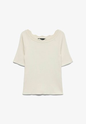 Vero Moda, KNITTED TOP VMIDA KNITTED TOP - T-shirts print - birch