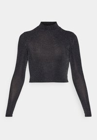 ONLMIE HIGH NECK - Top s dlhým rukávom - black/silver
