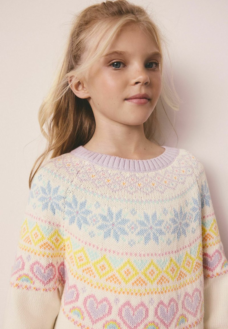 Little Bird REGULAR FIT - RAINBOW FAIRSILE CHRISTMAS FAMILY - Jumper dress  - pastel rainbow/multi-coloured - Zalando