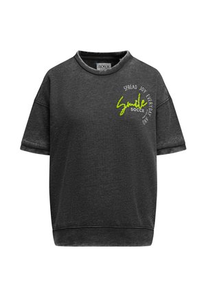 Soccx, SOCCX AUSBRENNER-SWEATSHIRT KURZARM MIT ARTWORK - Print T-shirt - black
