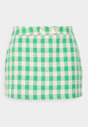 Vero Moda Petite, MINI SKIRT  - Mini skirts  - bright green/birch