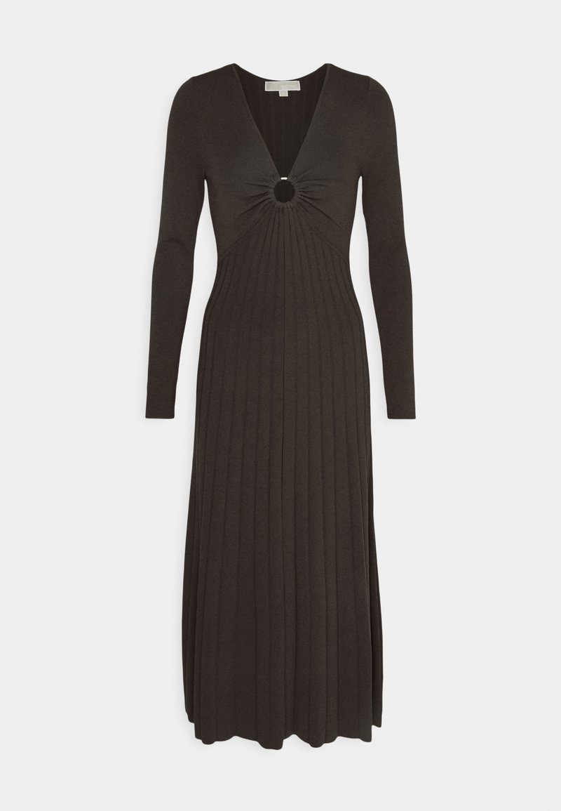 MICHAEL Michael Kors Gebreide jurk donkerbruin MICHAEL Michael Kors Gebreide jurk donkerbruin