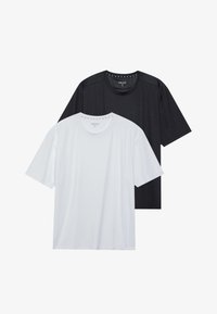 Não selecionado, black/white