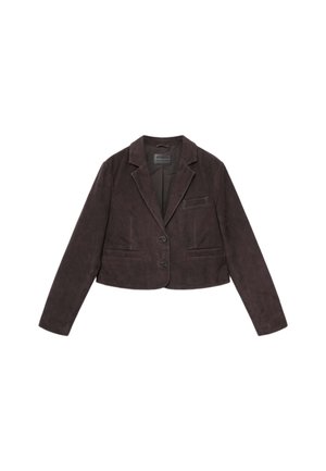 AllSaints, APTON SUEDE BLAZER - Δερμάτινο μπουφάν - bitter brown
