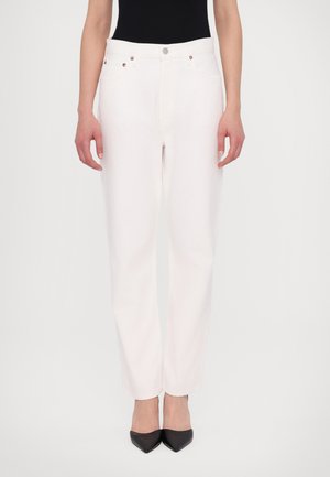 Agolde 90'S PINCH WAIST CROP - Avar lõikega teksad - marshmallow clean white