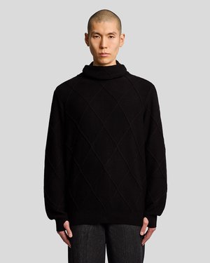 ARUN ROSE KNITTED BALACLAVA - Pulóver - jet black