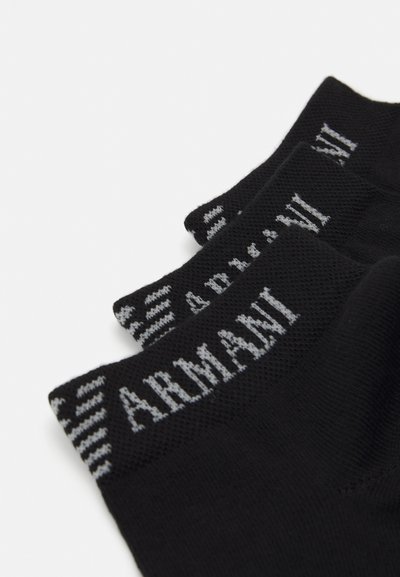 Emporio Armani SNEAKER SOCKS 3 PACK - Ponožky - nero