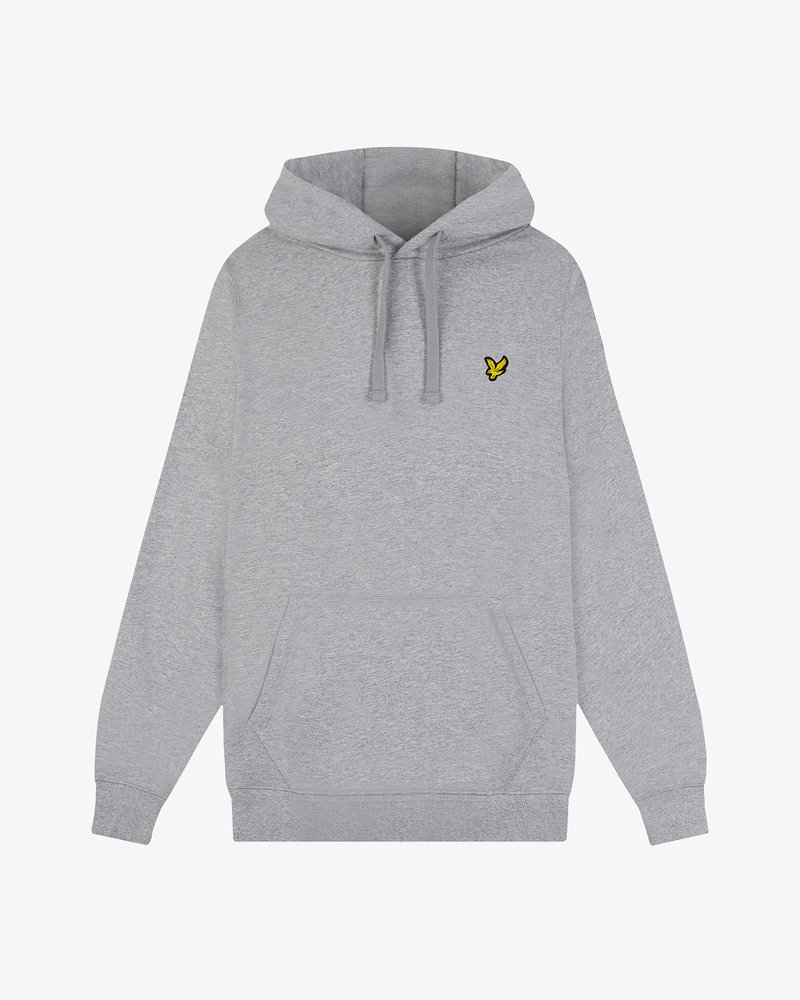 Lyle Scott Felpa mid grey marl/grigio screziato