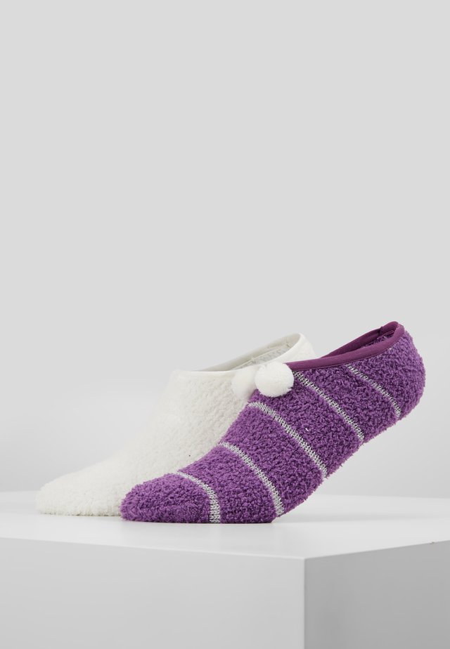 2 PACK - Skarpety - off-white/purple