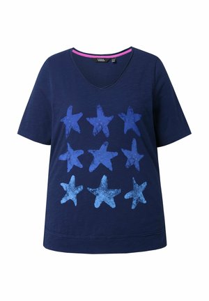 STARFISH OPEN EDGE GRAPHIC TEE - T-shirt imprimé - ink blue