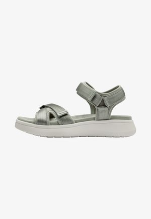 Platform sandals - sage