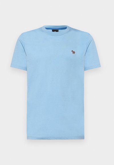 PS Paul Smith MENS SLIM FIT ZEBRA - Osnovna majica kratkih rukava - light blue