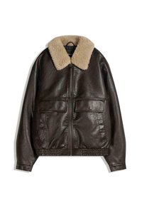 EFFECT - Kunstlederjacke - dark brown