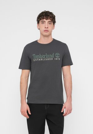 EMBROIDERY LOGO TEE - Tričko s potlačou - blackened pearl