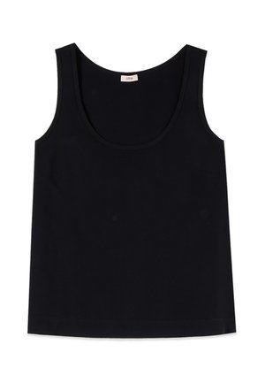 Oltre, TOP CON SCOLLATURA ROTONDA - Top - nero