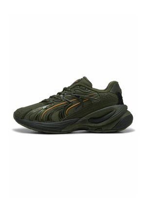 SNEAKERS - Tenisky - green moss/dark olive/pumpkin pie