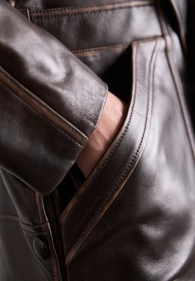 sandro CLEM - Lederjacke - marron