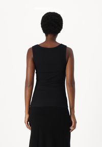 Guess LOGO RIB TANK - Top - jet black multi