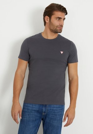 Guess KLEINES LOGO-DREIECK - T-shirt basic - gris