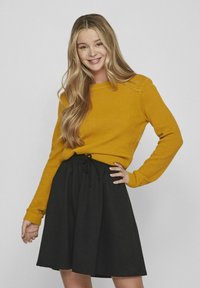 VILA VIDALO O-NECK - Stickad tröja - arrowwood