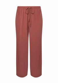 Yours Clothing WIDE LEG - Housut - burnt orange