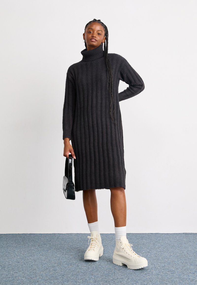 dresses knitted Bethany Merino Wool Ribbed Swing Dress main image 1