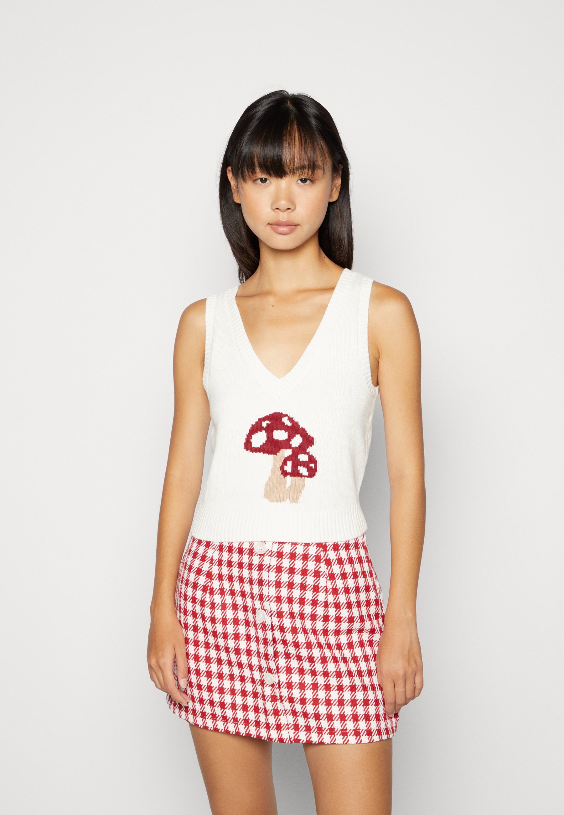 Hollister Co. VEST - Jumper - cream 