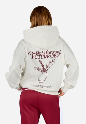 LORCA OVERSIZED HOODIE - Sweat à capuche - washed snow white