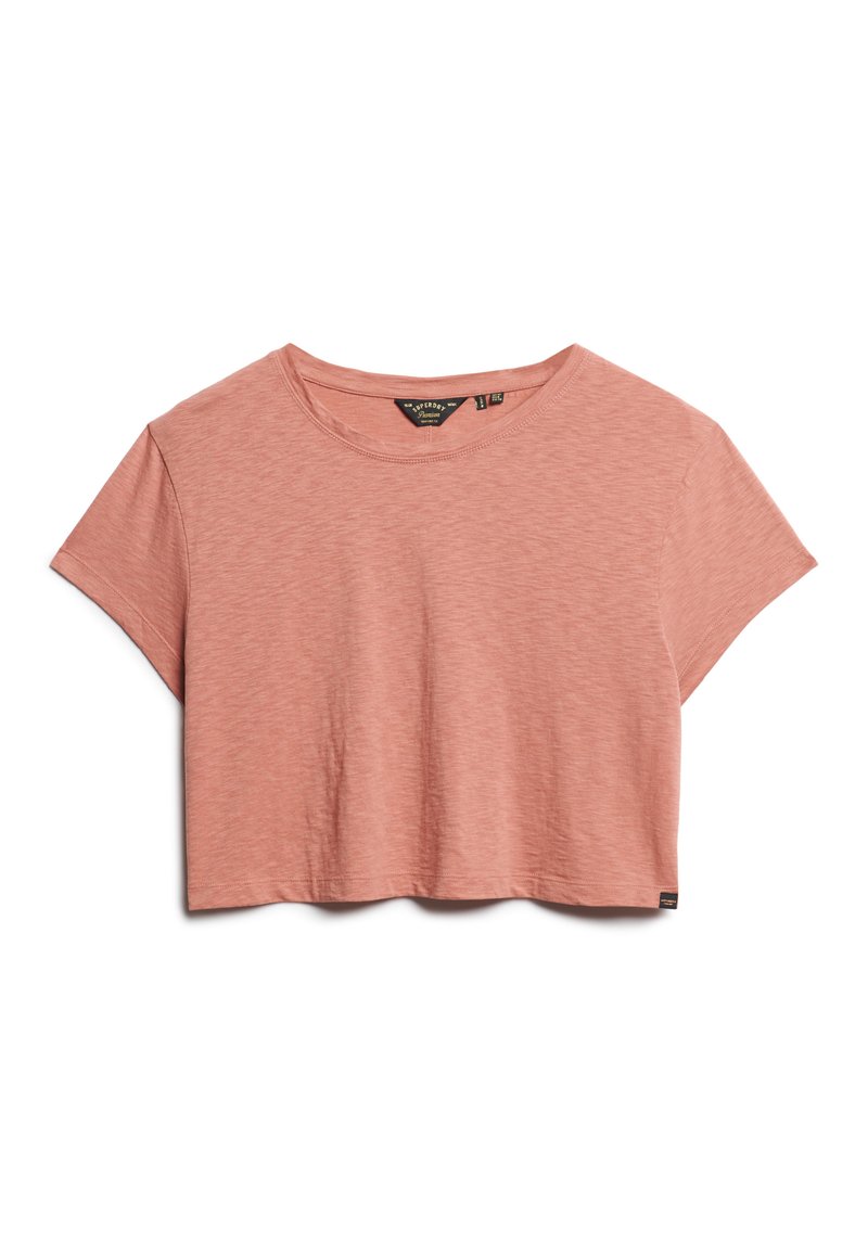 Superdry & Co T-shirt basic donkerroze