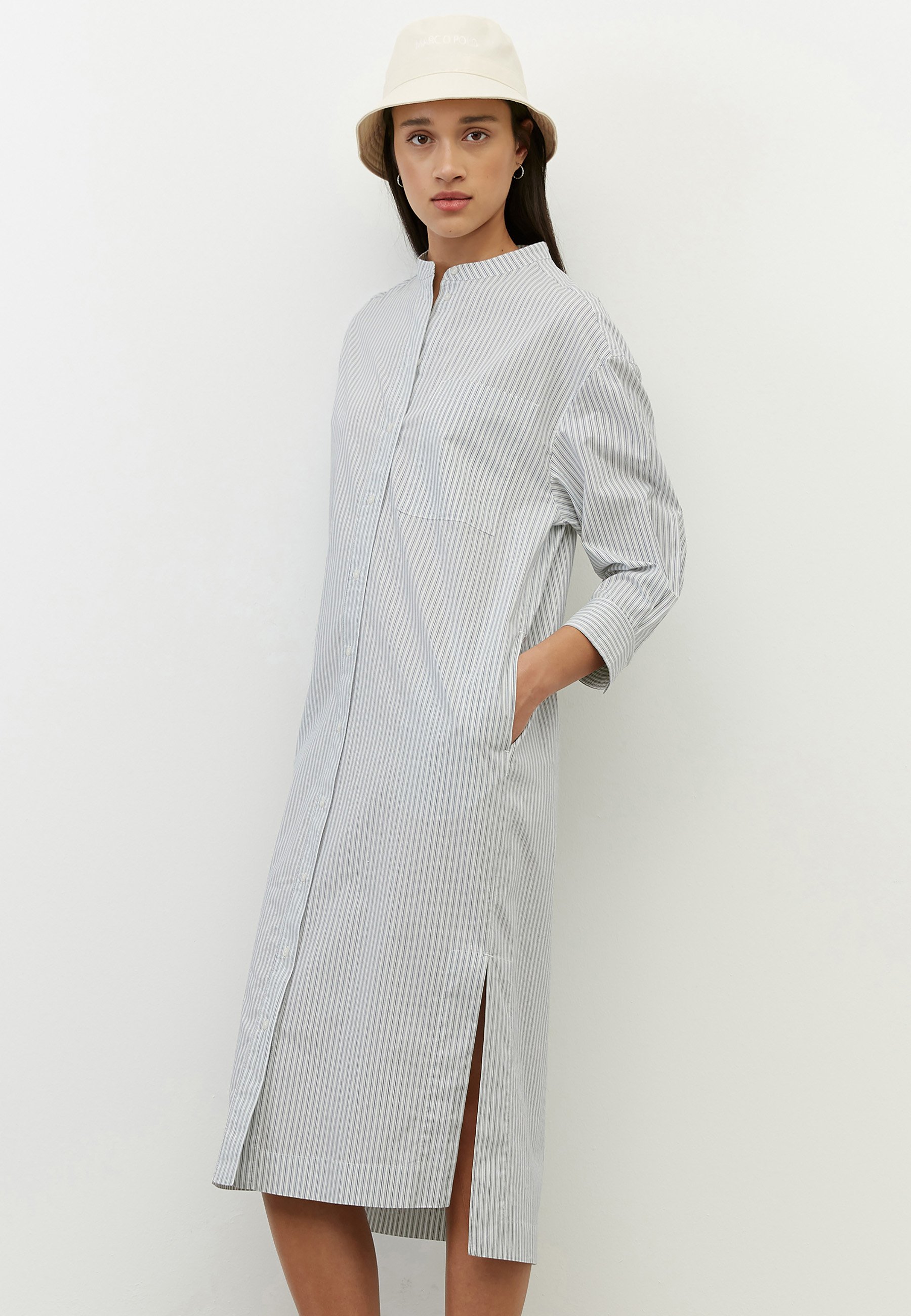 Marc O'Polo GESTREIFTES - Blusenkleid - multi/hellgrau - Zalando.de