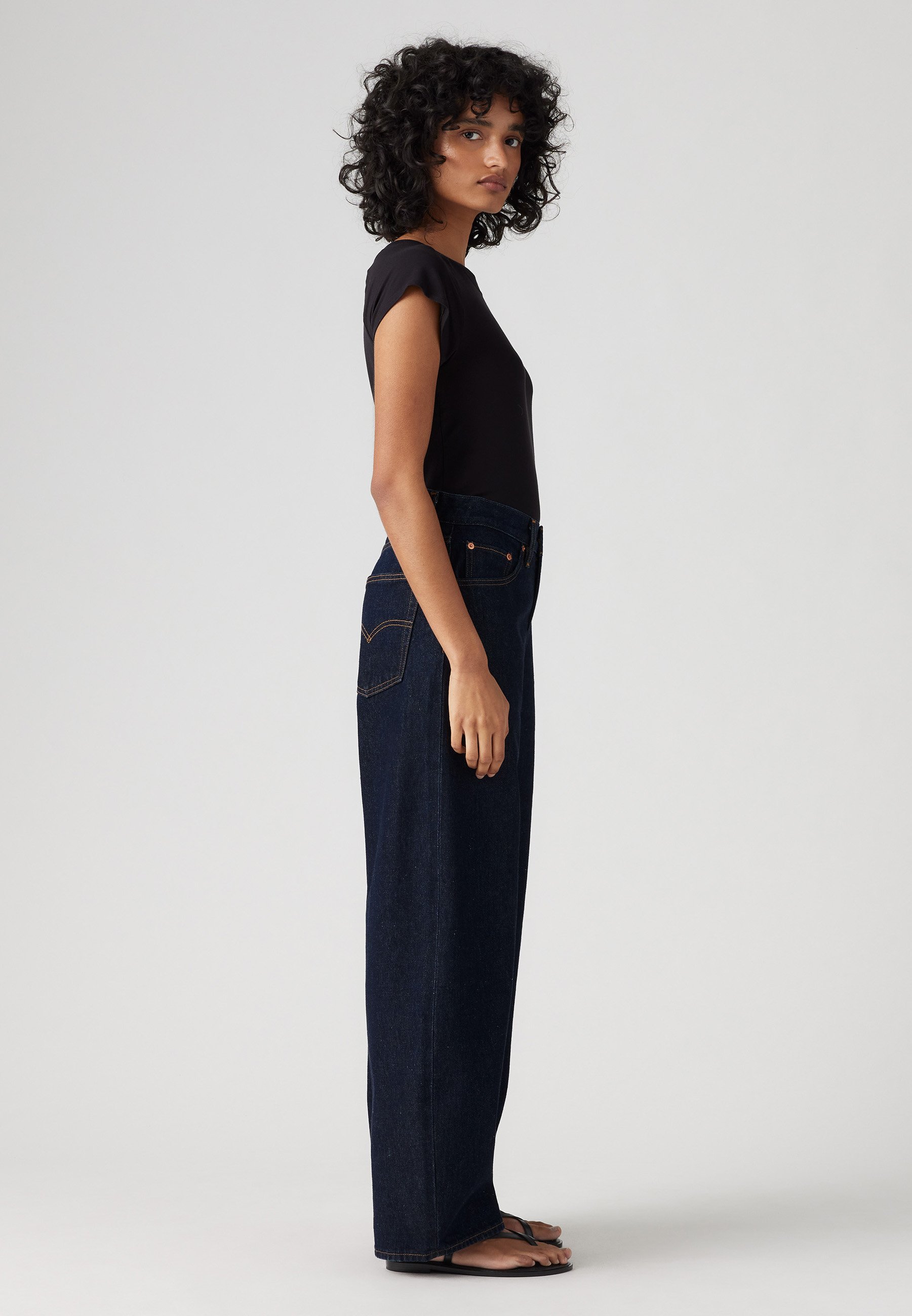 【U LAN】Natey Raw Edge Balloon Denim Pants Levi's® XL BALLOON - Jeansy Relaxed Fit - Zalando.pl
