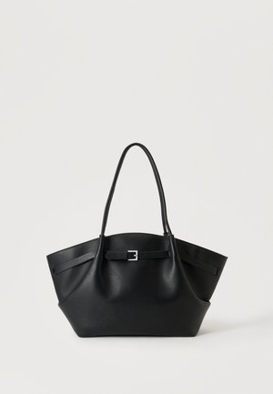 Gina Tricot, LARGE FOLD DETAIL BAG - Дамска чанта - black