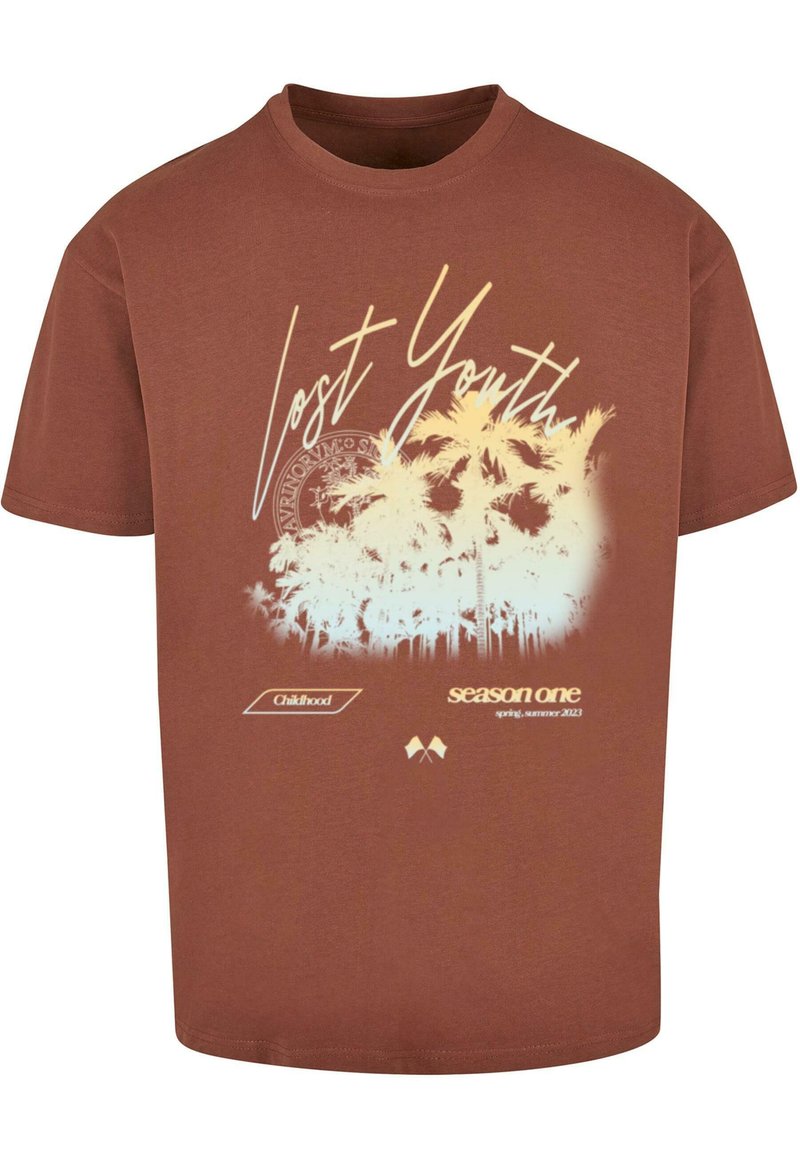 Lost Youth T-shirt print bruin
