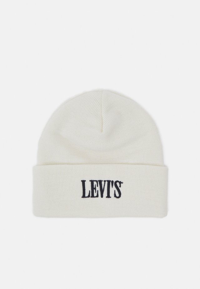 SMALLER SERIF LOGO BEANIE - Bonnet - regular white