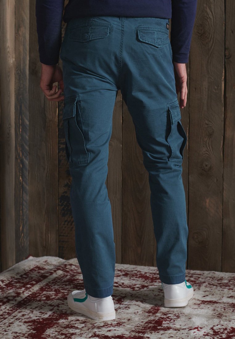 Superdry Pantalones cargo - utility blue/azul marino - Zalando.es