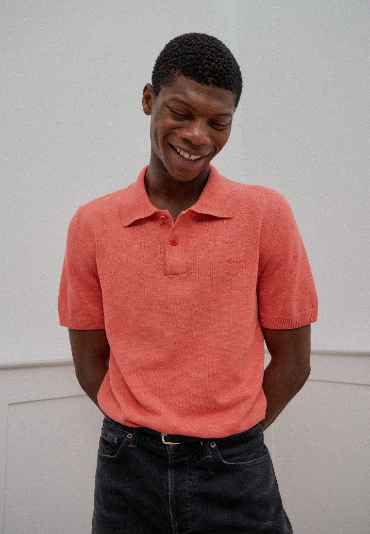 Gant Poloshirt donkerroze